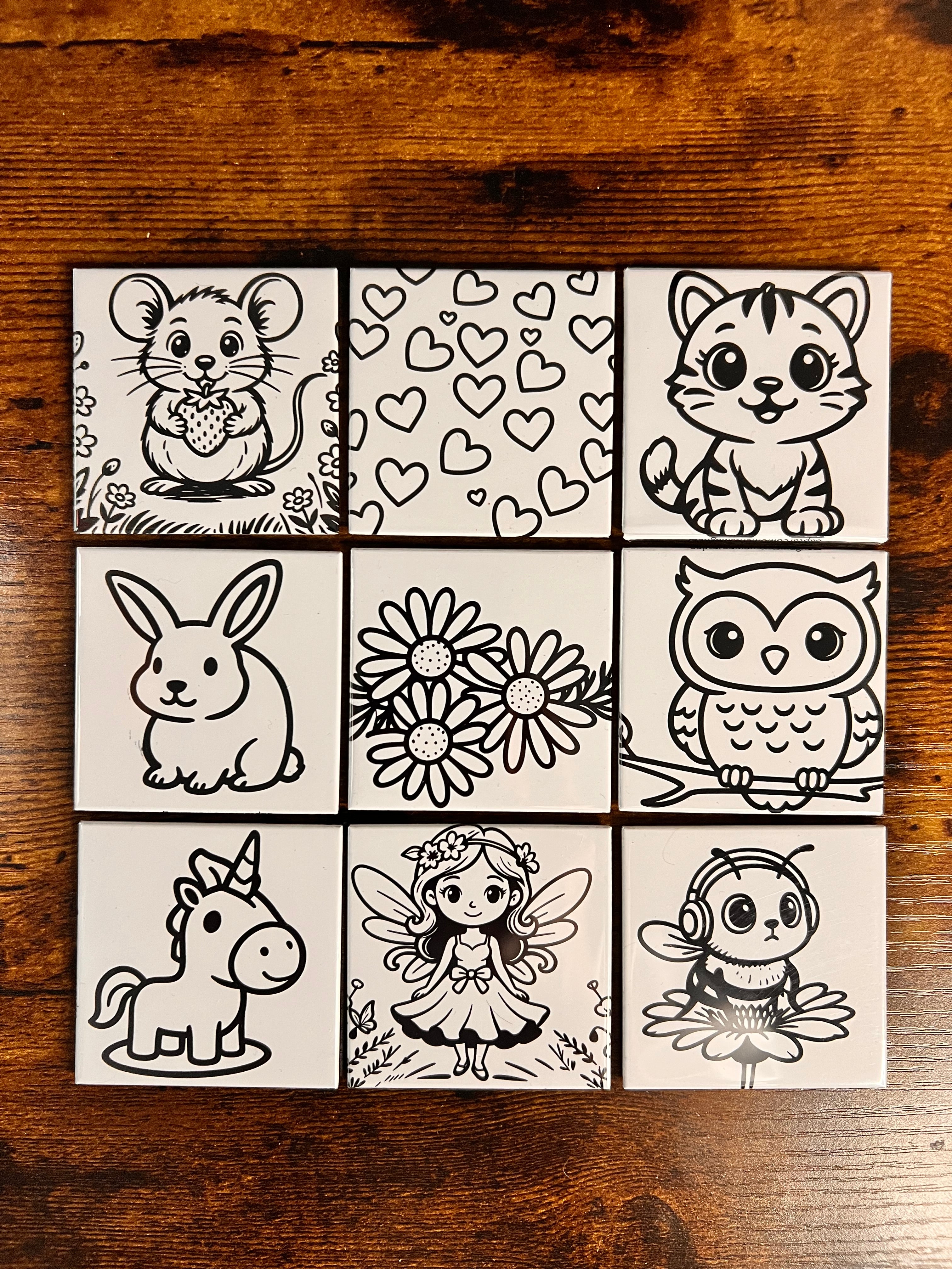 Colour-In Photo Magnets