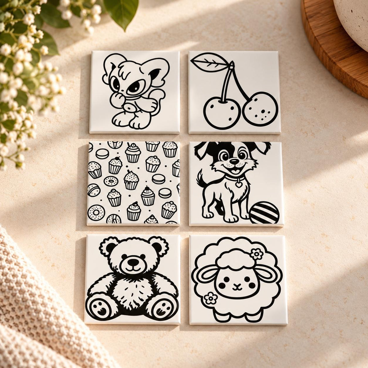 Children's Colour-In Magnets